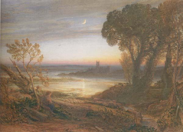 Samuel Palmer The Curfew  or The Wide Water d Shore China oil painting art